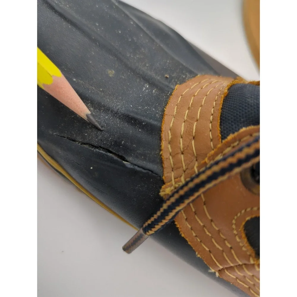 Vtg Sporto Duck Thermolite Steel Shank‎ Rain Boot Women 8 Shoes Blue Rubber Read